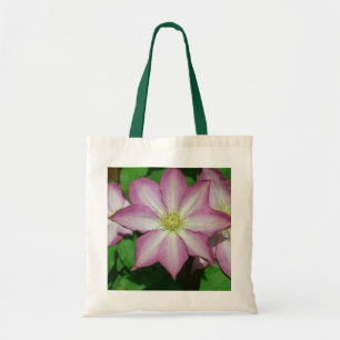 Bolsa Tote Trio de Vinha-Primavera branca e rosa-clematis