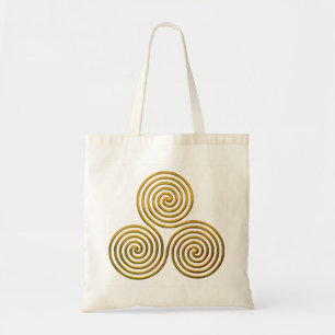 Bolsa Tote Triskele-gold