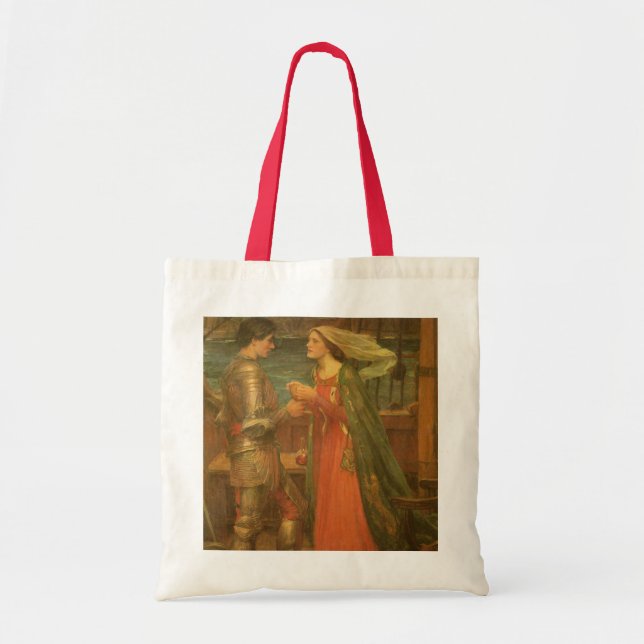 Bolsa Tote Tristan e Isolde por John William Waterhouse (Frente)