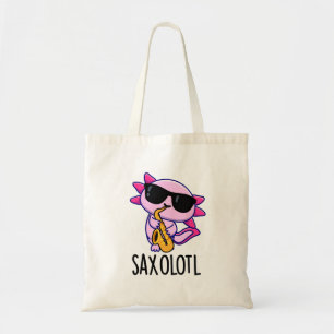 Bolsa Tote Trocadilhos Sax-olotl Engraçado Saxofone