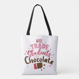 Bolsa Tote Trocará estudantes por Namorados Engraçado de Choc