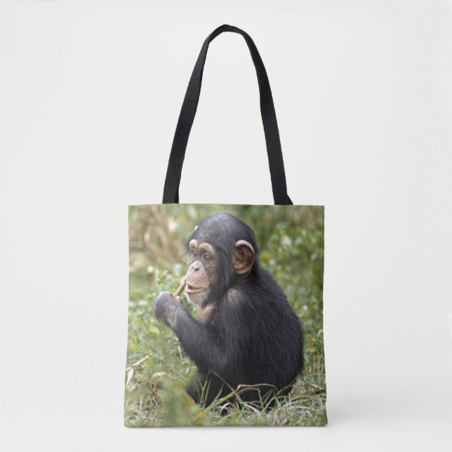 Bolsa Tote Troglodytes da bandeja do chimpanzé | do bebê (Frente)