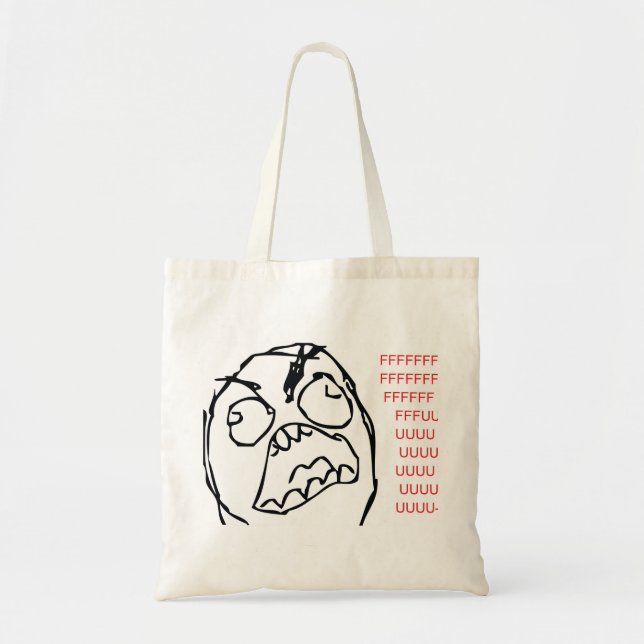 Bolsa Tote Troll da raiva (Frente)