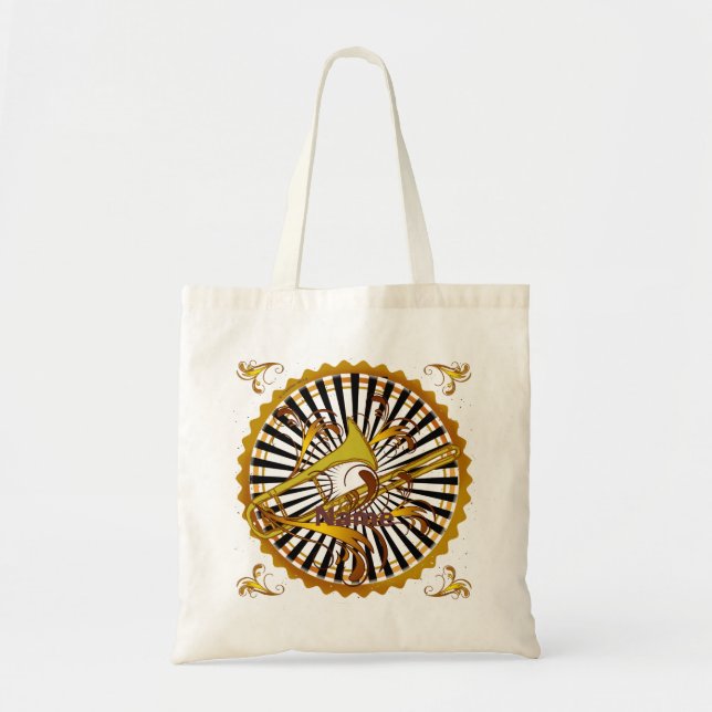 Bolsa tote Trombone Swirls (Frente)