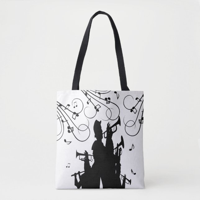 Bolsa Tote Trompet Section Jazz Music (Frente)