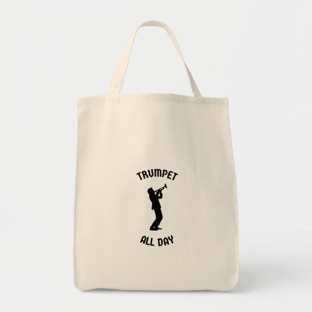 Bolsa Tote Trompete o dia todo (Frente)