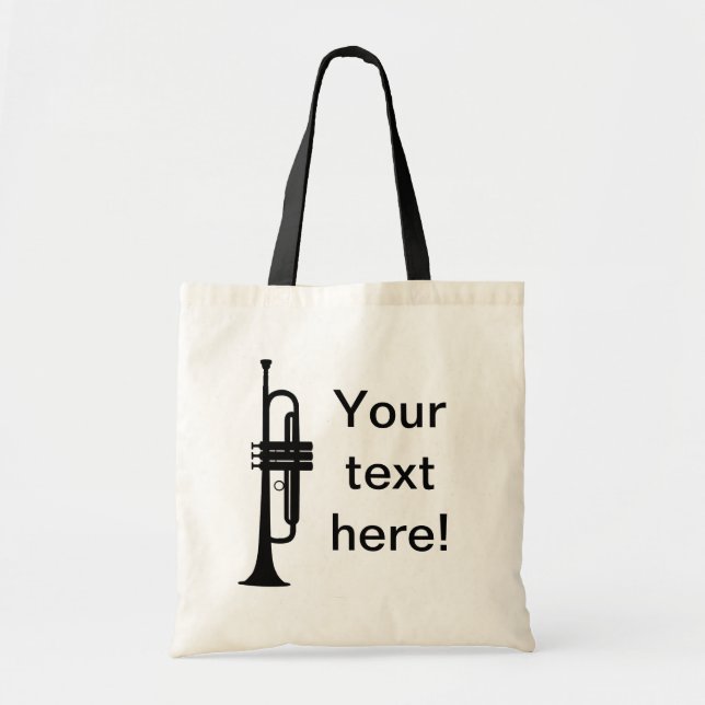 Bolsa Tote Trompete Personalizado (Frente)
