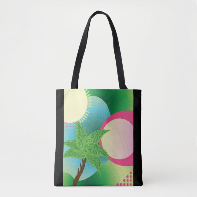 Bolsa Tote tropicais abstratas (Frente)