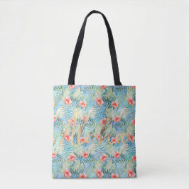 Bolsa Tote Tropical Aloha Hibiscus Floral