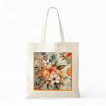 "Tropical Bloom & Citrus Dream - Watercolor Patter