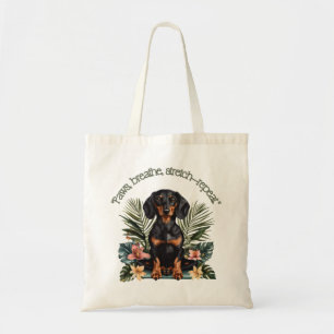 Bolsa Tote Tropical Dachshund Zen
