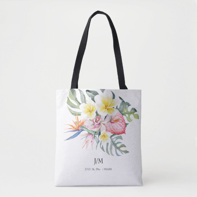 Bolsa Tote  Tropical Floral (Frente)