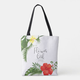 Bolsa Tote Tropical Floral Flower Girl ID475