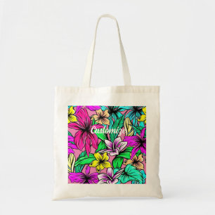 Bolsa Tote Tropical Flower Mix Thunder_Cove