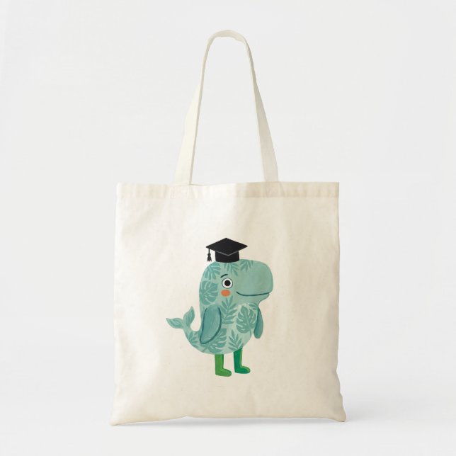 Bolsa Tote Tropical Grad Whales (Frente)