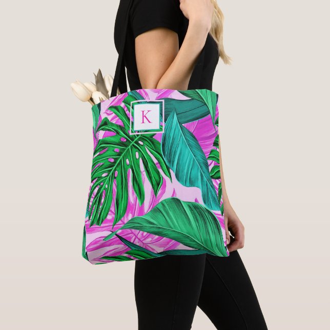 Bolsa Tote Tropical Island Vibes Monograma (Close Up)