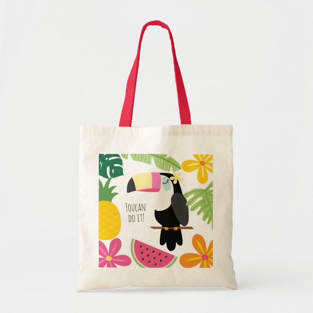 Bolsa Tote Tropical Paradise Toucan (Frente)