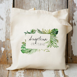 Bolsa Tote Tropical Plam Leaf Bridesmaid