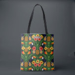 Bolsa Tote Tropical Toucan Pineapple Hibiscus Vibrant<br><div class="desc">Escape to paradise with every step you take with our Tropical Toucan Tote Bag – a stunning celebration of color, nature, and island spirit. This eye-catching tote features a richly detailed illustration of vibrant toucans nestled among golden pineapples, luscious passionfruit, juicy mangoes, and blooming hibiscus flowers in radiant red and...</div>