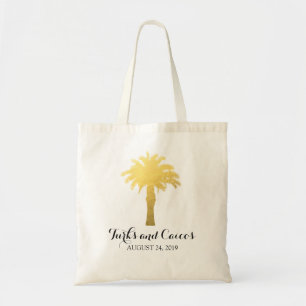 Bolsa Tote Trópicos da palmeira   que Wedding