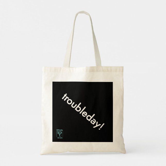 Bolsa Tote troubleday! tote bag (Verso)