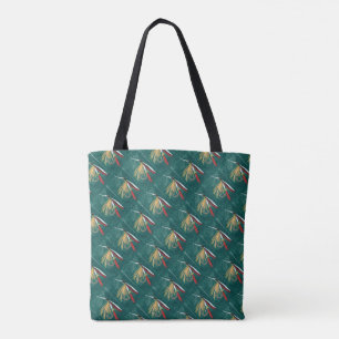 Bolsa Tote "Trout Fin" Trout Voo molhado com mosca verde