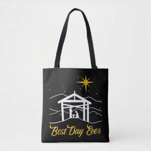 Bolsa Tote True Story Christmas Jesus Nativity gift, Christia