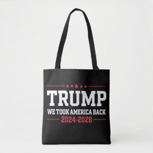Bolsa Tote Trump 2024 Nós Recuperamos a América 47 EUA