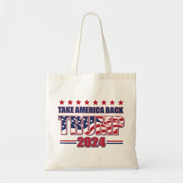 Bolsa Tote TRUMP-2024 Retome a América (Frente)