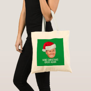 Bolsa Tote Trump com Santa Hat - Faça Excelente de Natal nova