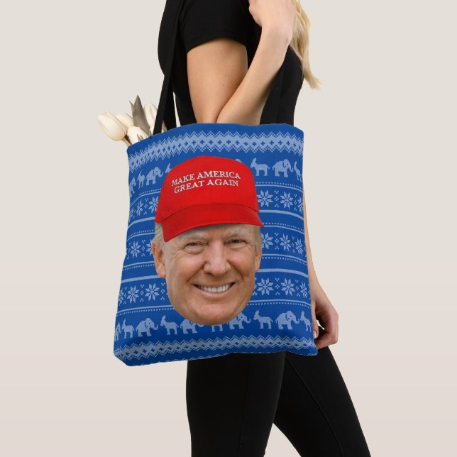 Bolsa Tote TRUMP MAGA Natal (Close Up)