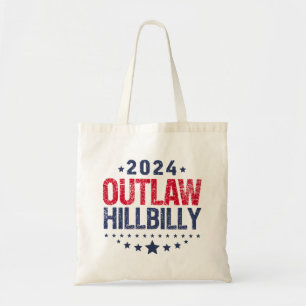 Bolsa Tote Trump Vance 2024 Fora da Lei Hillbilly Bandeira do