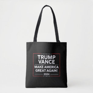 Bolsa Tote Trump Vance 2024 Presidente JD Vance Vice MAGA