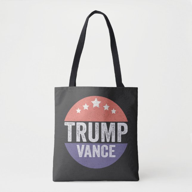 Bolsa Tote Trump Vance Republican American Election Gift (Frente)