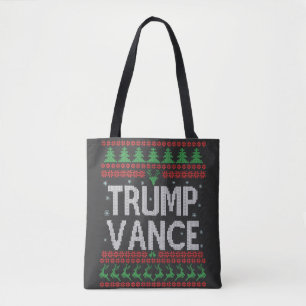 Bolsa Tote Trump Vance Republicano Feio Natal Doce Xmas