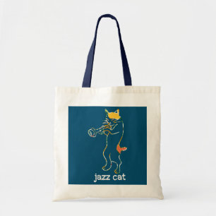 Bolsa Tote Trumpet Cat Jazz Cat Trumpeter Cat Trumpet