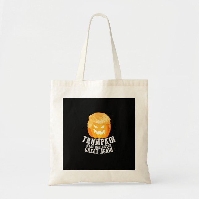 Bolsa Tote Trumpkin Faz Excelente De Halloween De Novo Figuri (Frente)