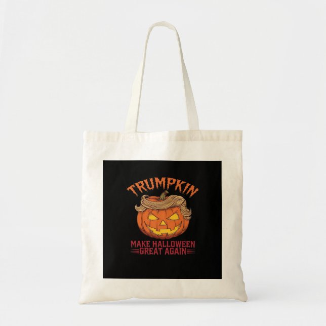 Bolsa Tote Trumpkin Faz Excelente De Halloween De Novo - Sa S (Frente)