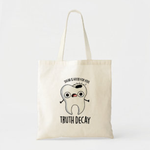 Bolsa Tote Truque de Dente Engraçado na Verdade