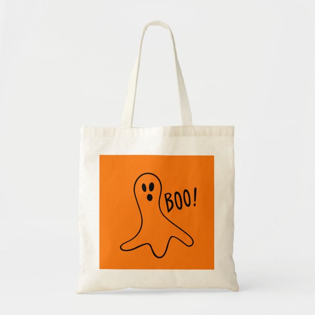 Bolsa Tote Truque de Dia das Bruxas Fantasmas Spooky ou Trata (Frente)