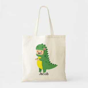 Bolsa Tote Truque de Dinossauro ou Saco de Tratamento Hallow