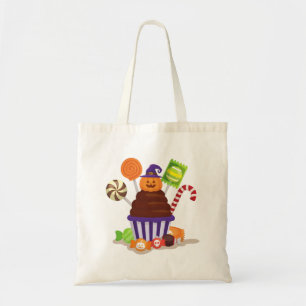 Bolsa Tote Truque De Doces Do Halloween Ou Saco De Tote