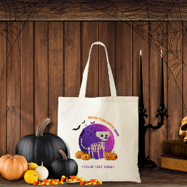 Bolsa Tote Truque de Doces do Halloween ou Trate a Banheira d
