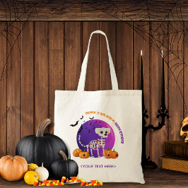 Bolsa Tote Truque de Doces do Halloween ou Trate a Banheira d