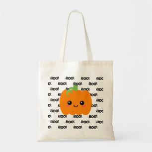 Bolsa Tote Truque de Halloween ou Saco de Tratamento, Abóbora
