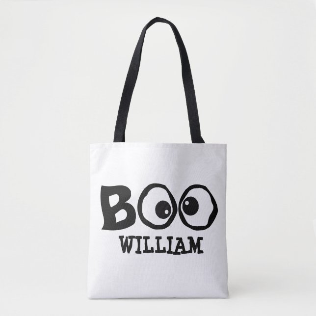 Bolsa Tote Truque De Halloween Ou Tratar Um Bloco Simples (Frente)