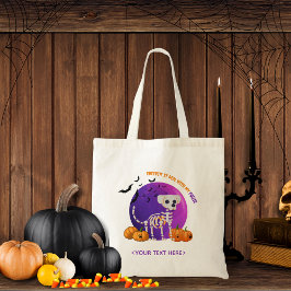 Bolsa Tote Truque de Halloween ou Trate o Saco de Tote de Doc