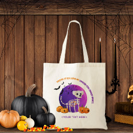 Bolsa Tote Truque de Halloween ou Trate o Saco de Tote de Doc
