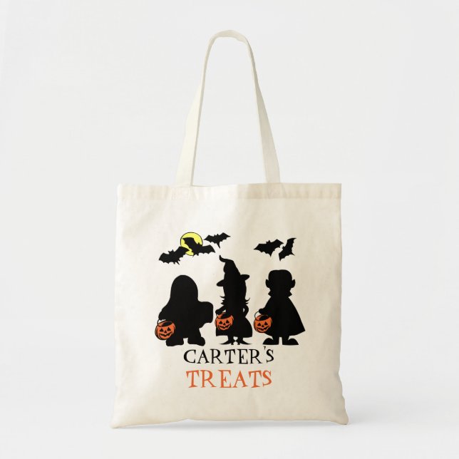 Bolsa Tote Truque de Halloween ou Trate Tote Bag (Frente)