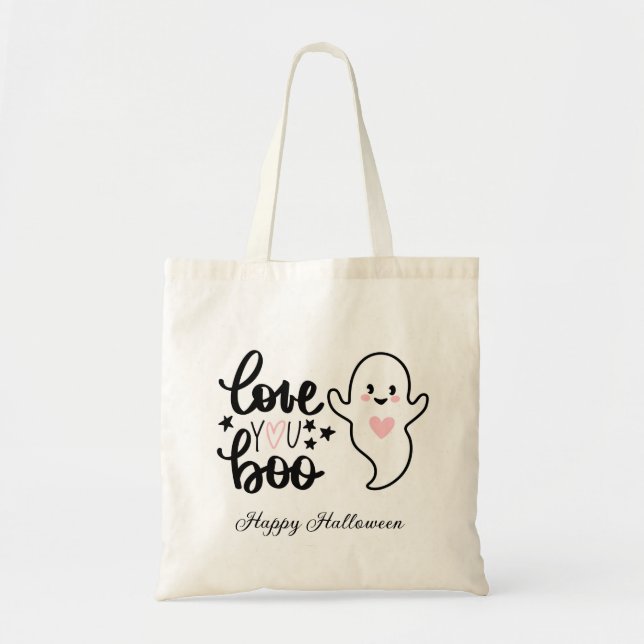 Bolsa Tote Truque de Halloween ou Trate Tote Bag (Frente)